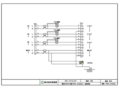 3連電流計付NFBユニット[ 型番：PMS-A406K ] 